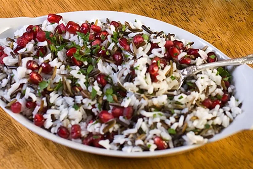 Pomegranate Wild Rice Pilaf