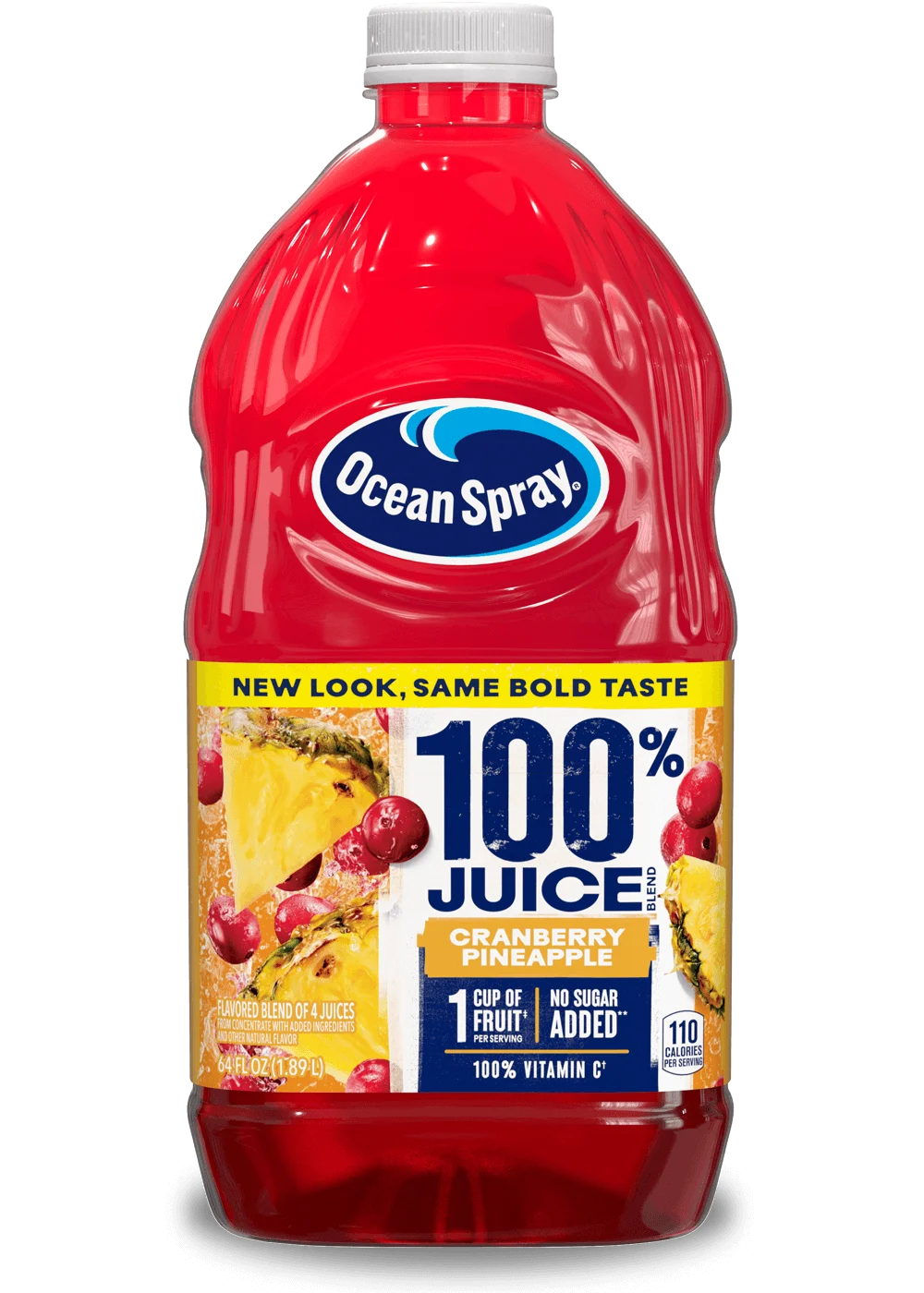 100% Juice Blend - Cranberry Pineapple front image.