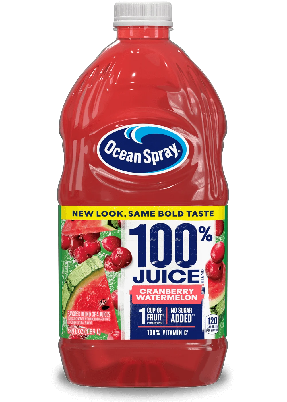 100% Juice Blend - Cranberry Watermelon front image.