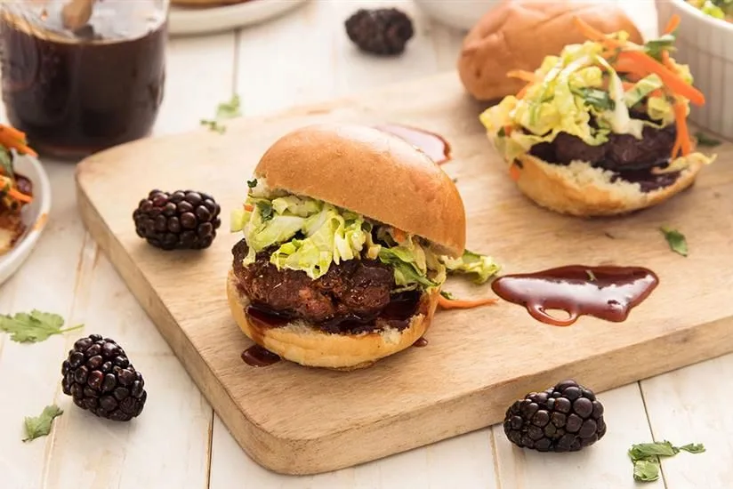 Korean Blackberry BBQ Sliders