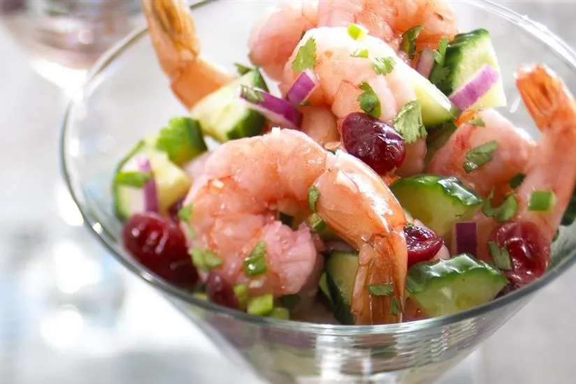 Blushing Shrimp Ceviche