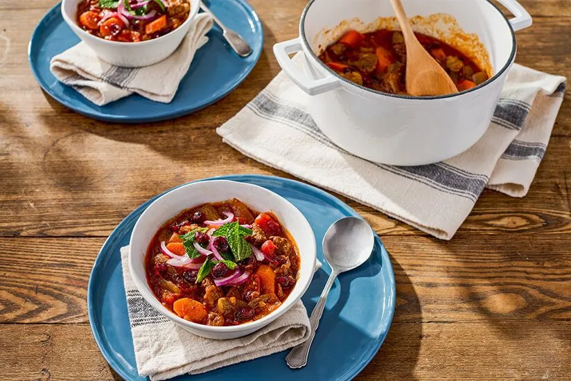 Cranberry Slow-cooker Lamb Tagine