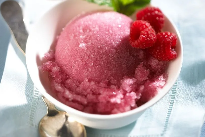 Berry Refreshing Green Tea Granita