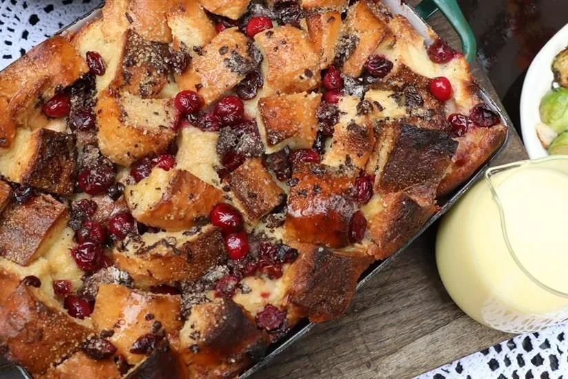 Cranberry Bread Pudding - Craisins