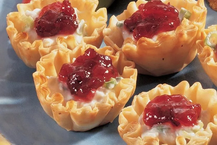 Cranberry, Crab Meat and Cream Cheese Appetizers