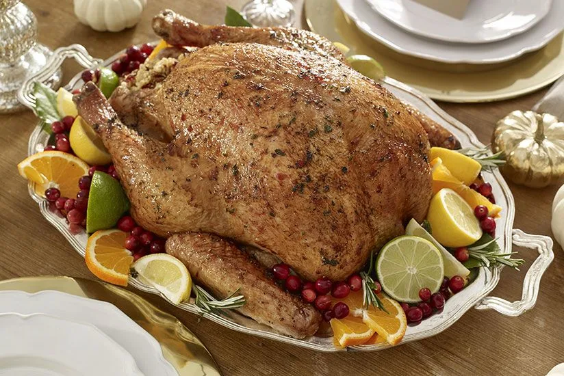 Roast Turkey with Cranberry Honey Glaze