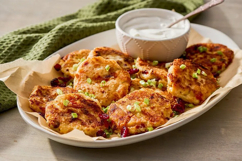 Cranberry Mashed Potato Fritters