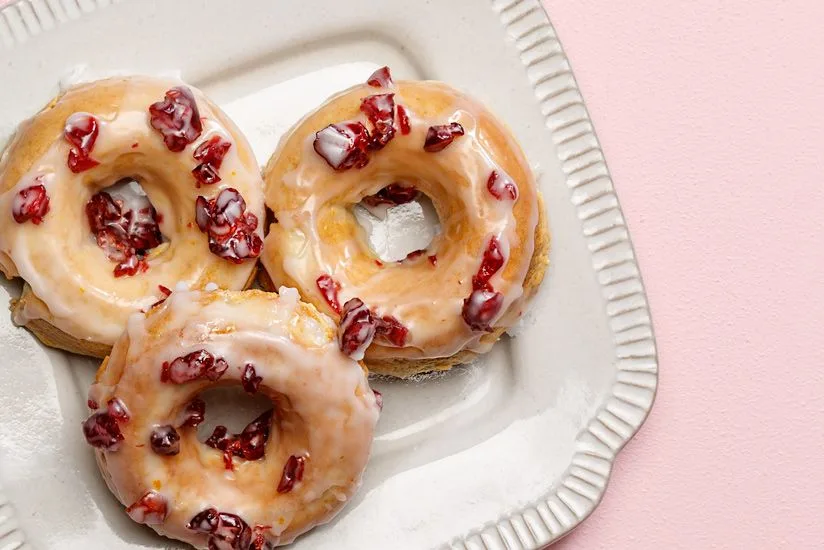 Cranberry Cider Donuts