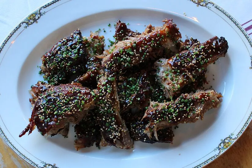 Sticky Cranberry-Soy Baby Back Pork Ribs