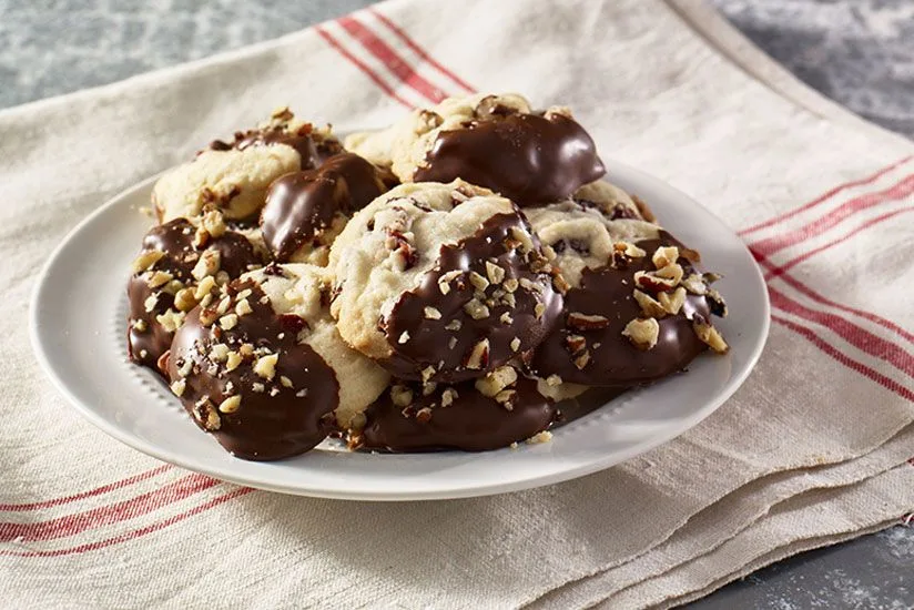 Chocolate Dipped Cranberry Cookies