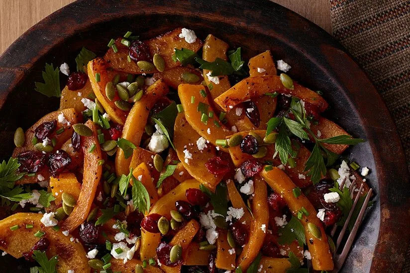 Roasted Butternut Squash with Craisins® Dried Cranberries