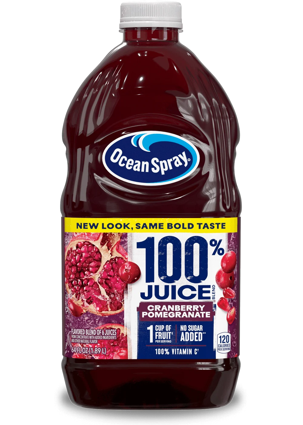 100% Juice Blend - Cranberry Pomegranate front image.