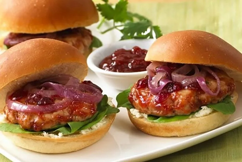 Year-Round Holiday Turkey Sliders with Zesty Cranberry Ketchup