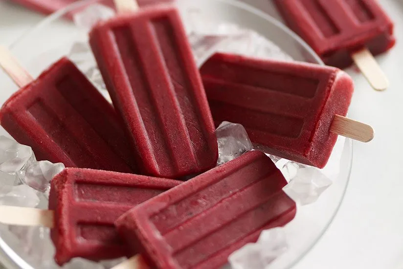 Cranberry Cherry Popsicles