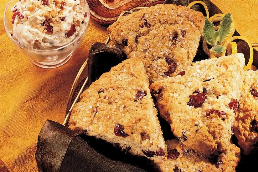 Cranberry Lemon Oat Scones