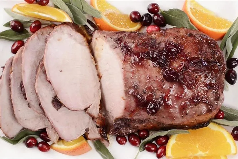 Cranberry Citrus-Glazed Pork Roast