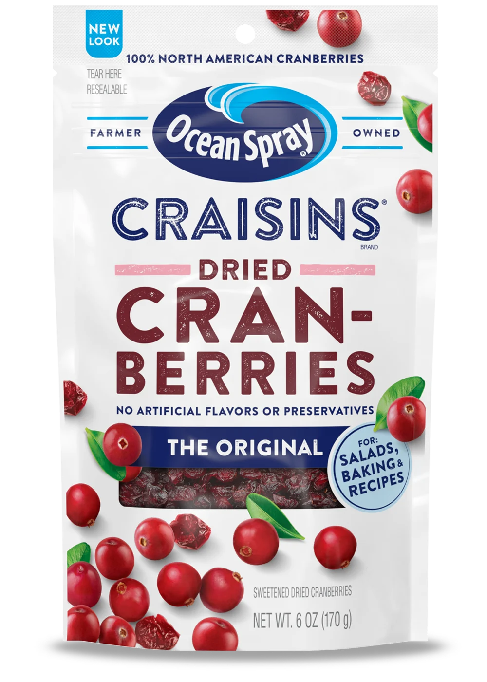 Craisins® Original Dried Cranberries front image.