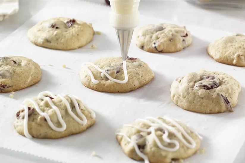 Cranberry Ginger Drop Cookies - craisins