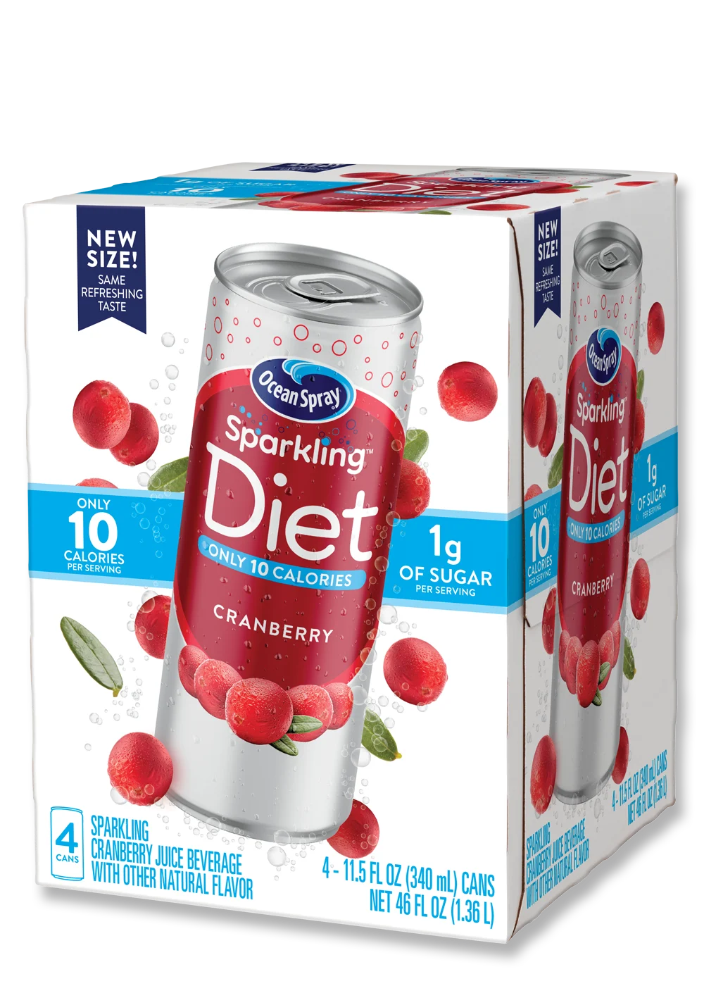 Diet Sparkling Cranberry front image.