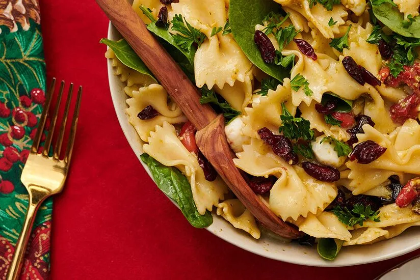 Christmas Cranberry Pasta Salad