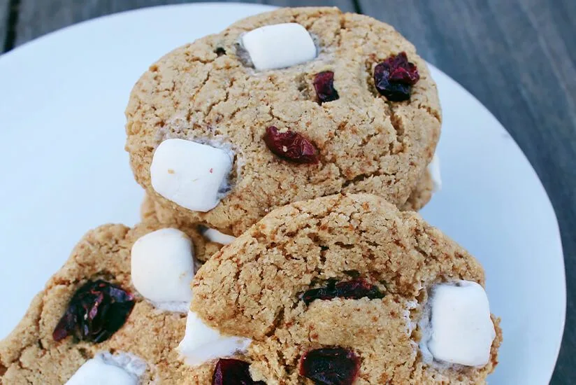 Ooey Gooey Vegan, Gluten Free Craisins® Dried Cranberries Cookies