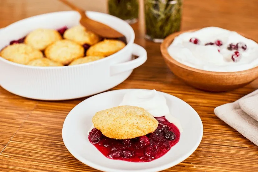 Cranberry Biscuit Cobbler