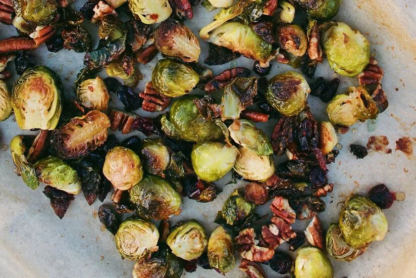 Maple Roasted Brussels Sprouts