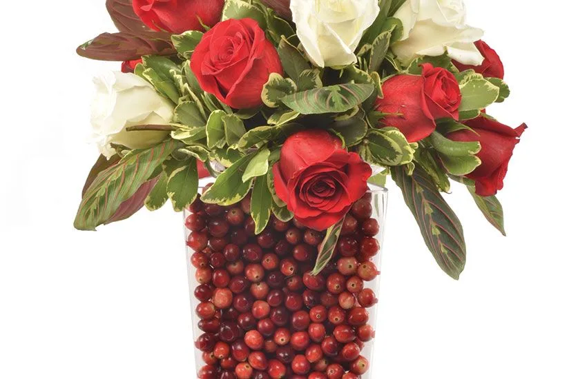 Fresh Cranberry Flower Arrangement