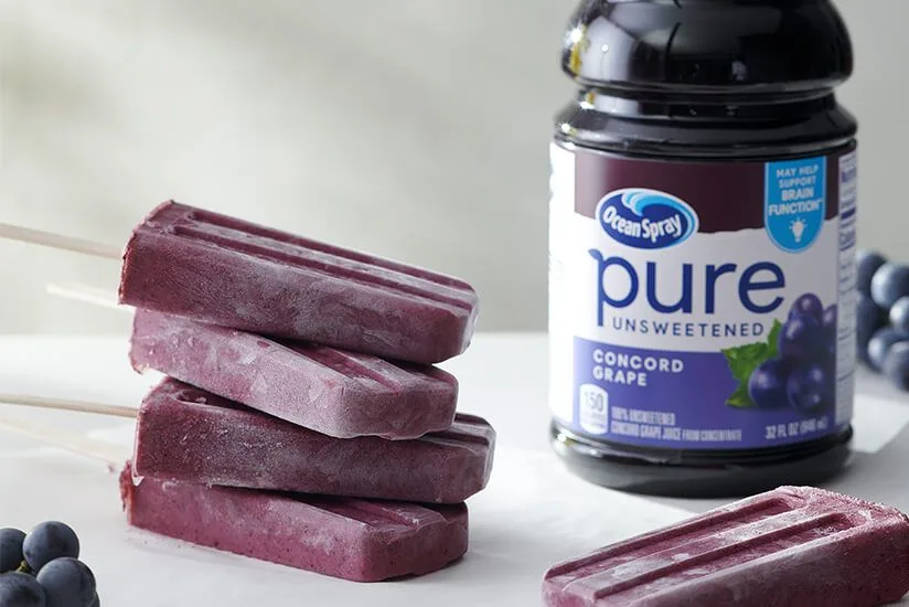 Pure Grape Smoothie Popsicless