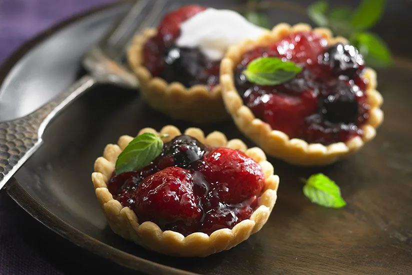 Rustic Cherry Berry Mini Pies