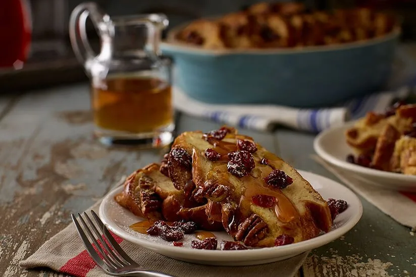 Overnight Cranberry Challah French Toast