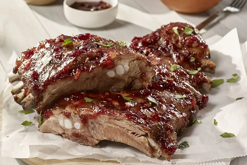 Cranberry-Barbecue Pork Ribs