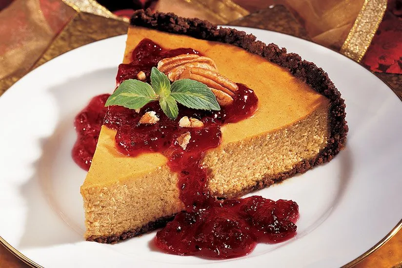 Cranberry Pumpkin Cheesecake