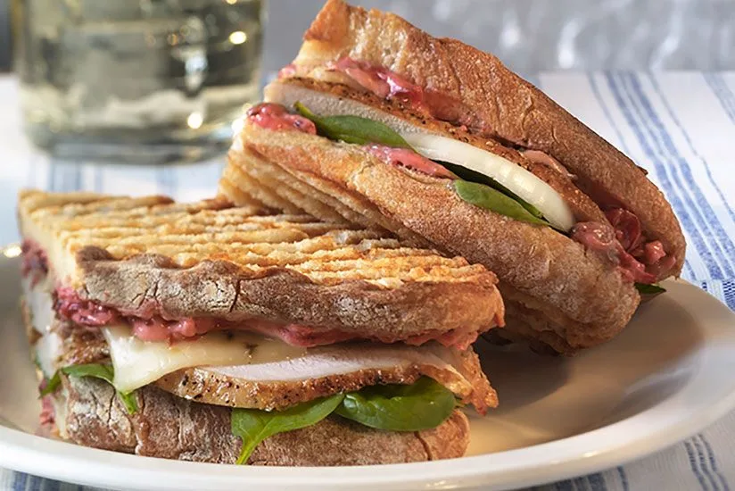 Family Style Turkey and Cranberry Panini