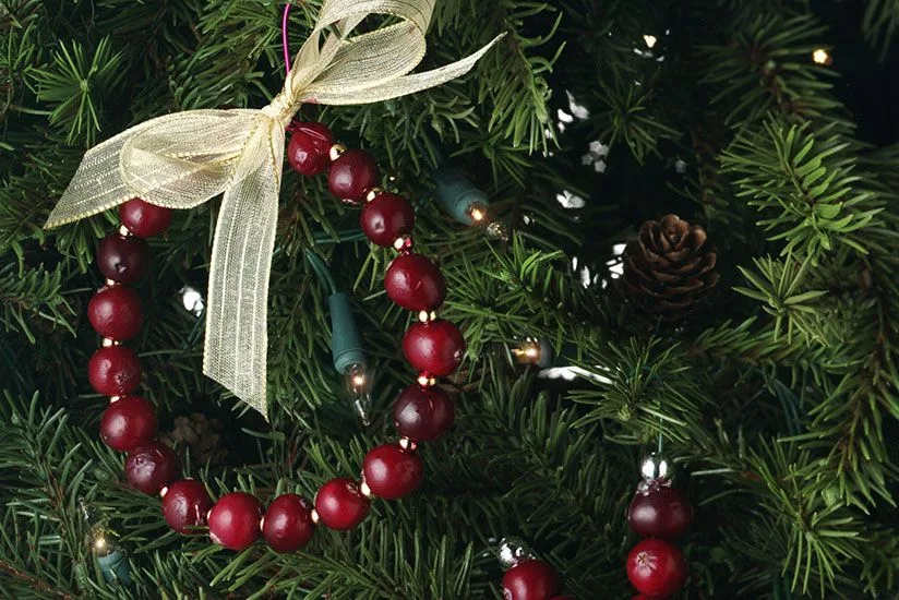 Cranberry Wreath Ornament 