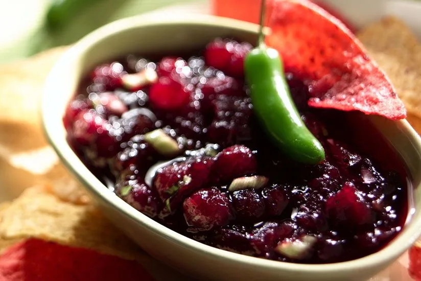 Tex Mex Cranberry Salsa - fresh