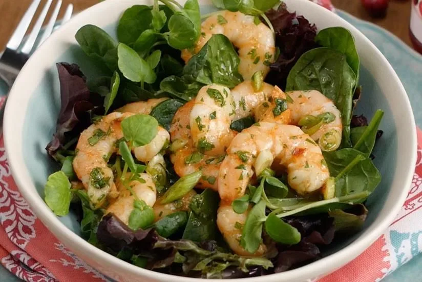 Shrimp Salad with Cranberry Pineapple Marinade