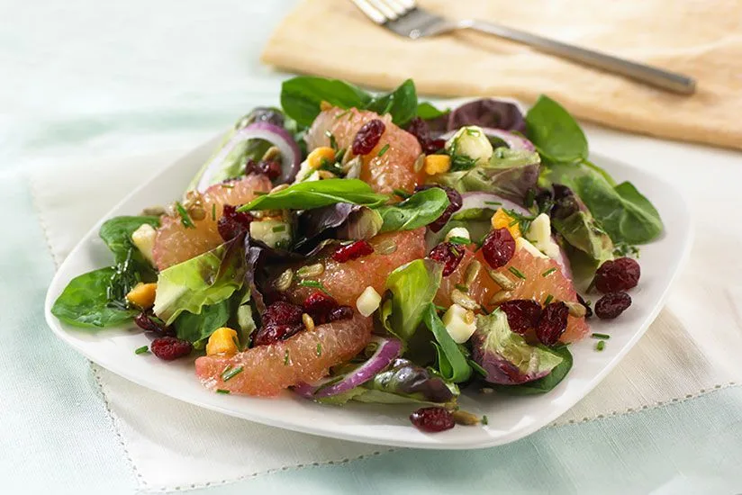 Cranberry Citrus Salad with Sunflower Seeds