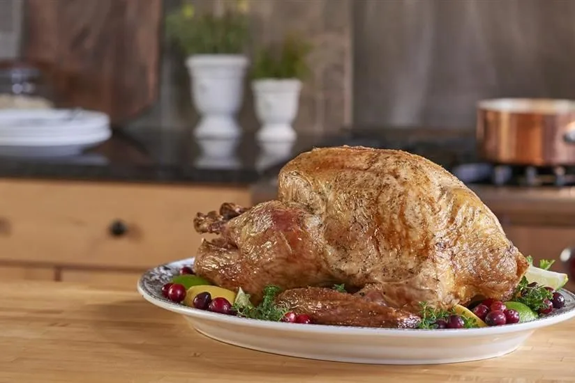 White Cranberry Brined Turkey