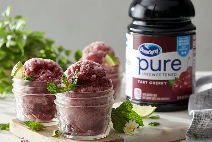 Pure Cherry & Cranberry Mint Granita