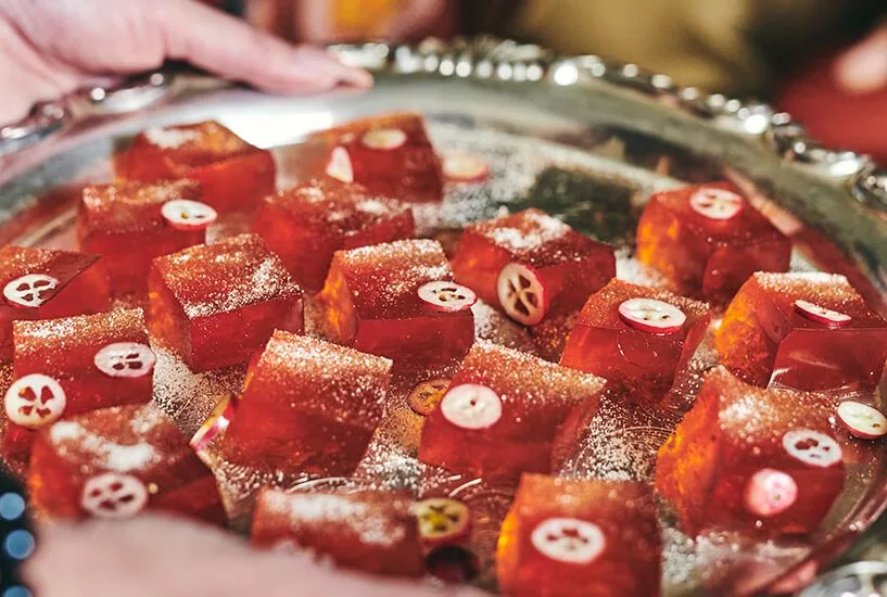 Cranberry Spiced Cider Jello Shots