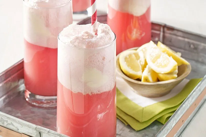 Pucker-Up Cranberry Lemon Float