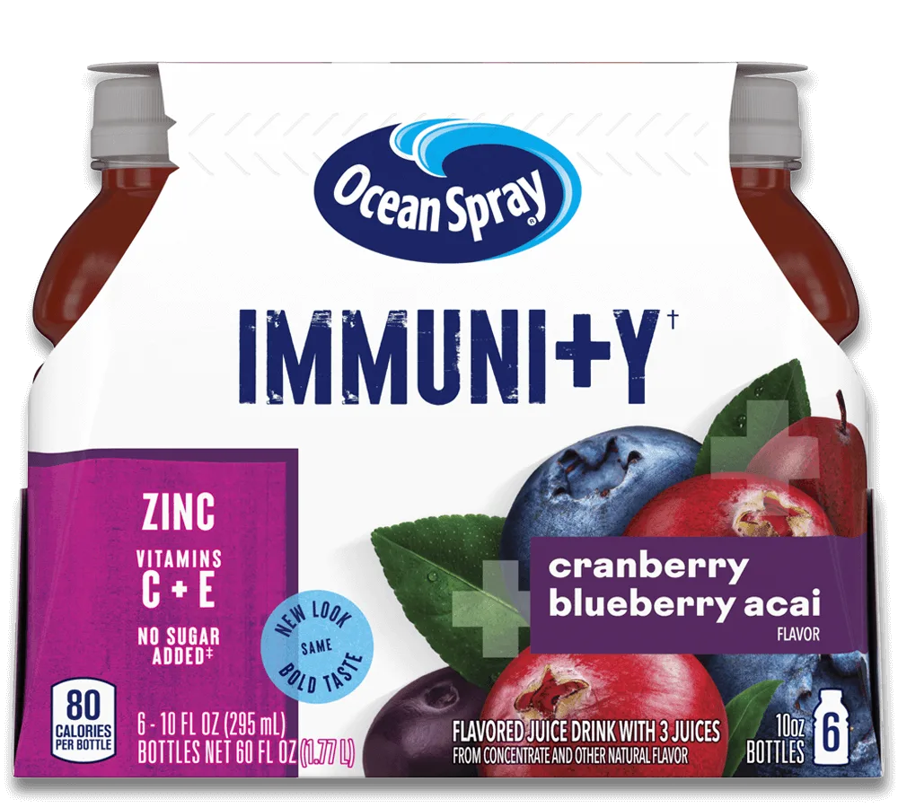 Immunity Cranberry Blueberry Acai front image.