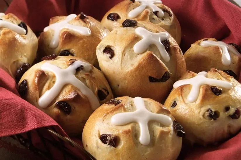 Craisins® Dried Cranberries Hot Cross Buns