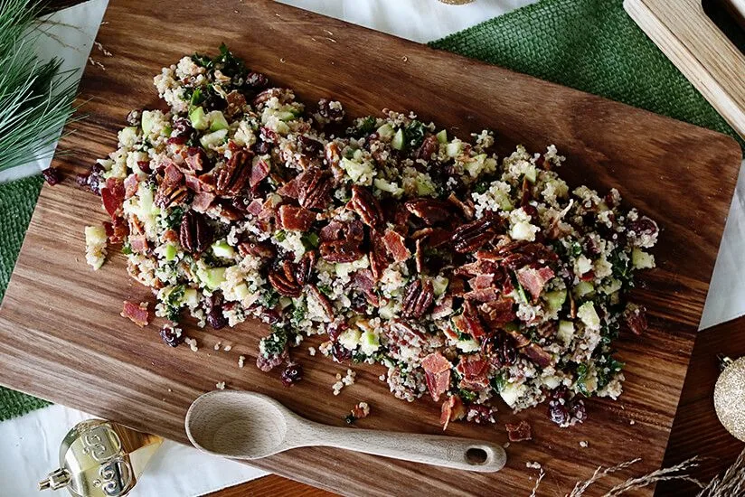 Quinoa & Cranberry Salad with Apple Dressing