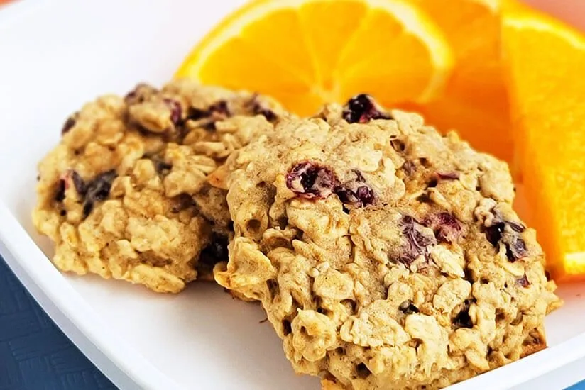 Apple Cranberry Oatmeal Breakfast Cookies