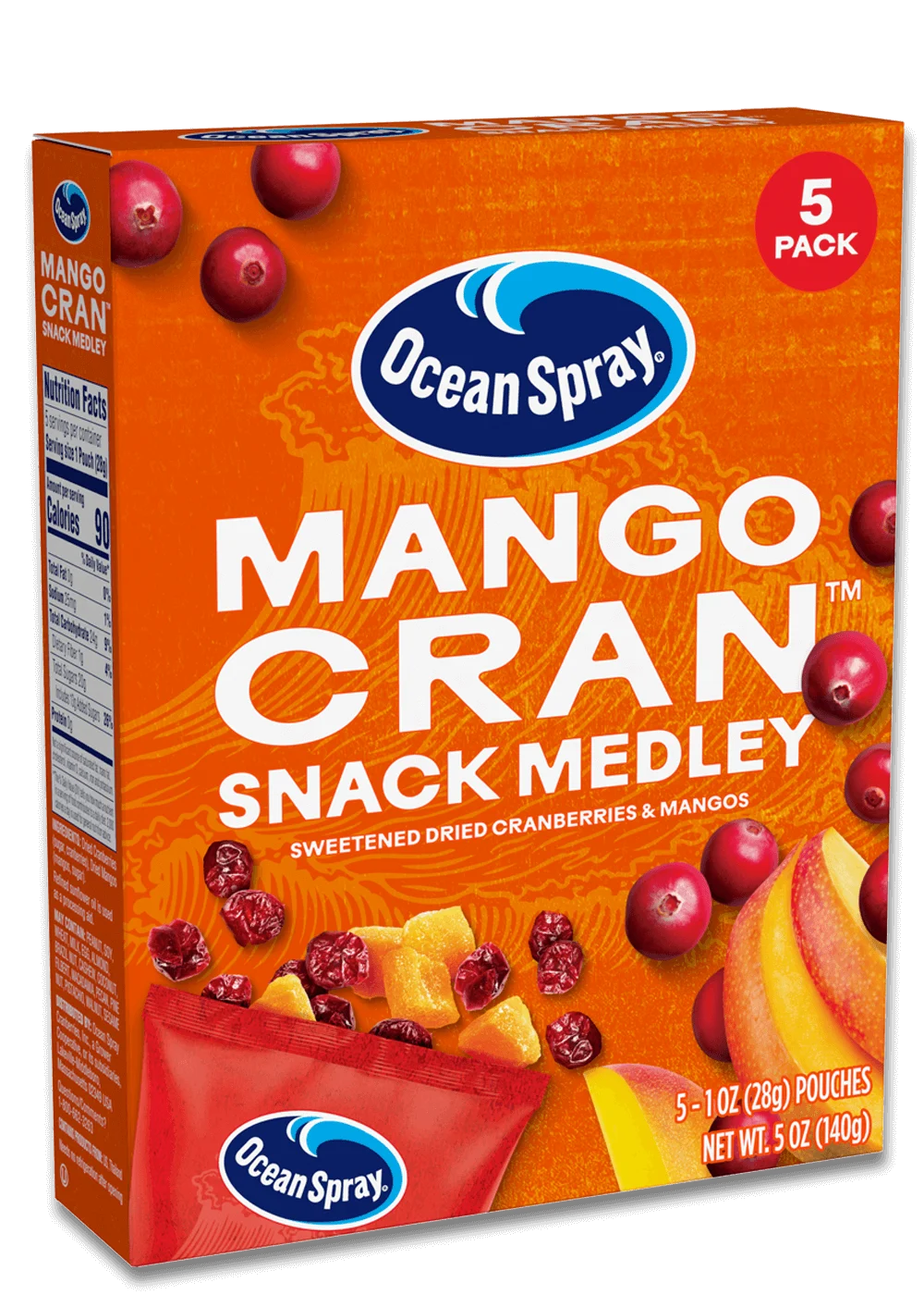 Ocean Spray® Mango Cran™ Snack Medley front image.