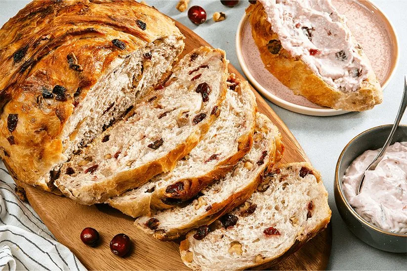 Cranberry Walnut Dutch Oven Bread