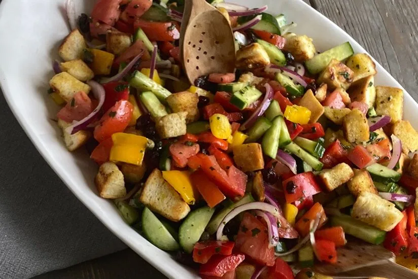 Rainbow Panzanella