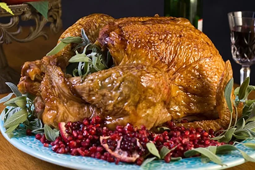 Black Pepper & Pomegranate Glazed Turkey